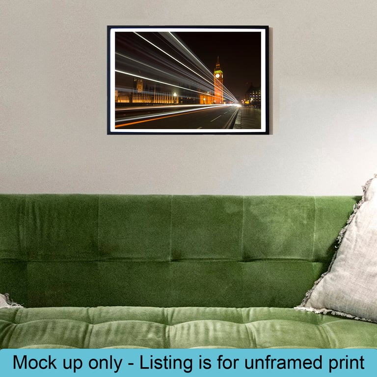 Westminster bridge and big ben print