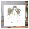 Angel in White single Greeting card 
