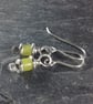 Reels  - silver and jade earrings - Image 1