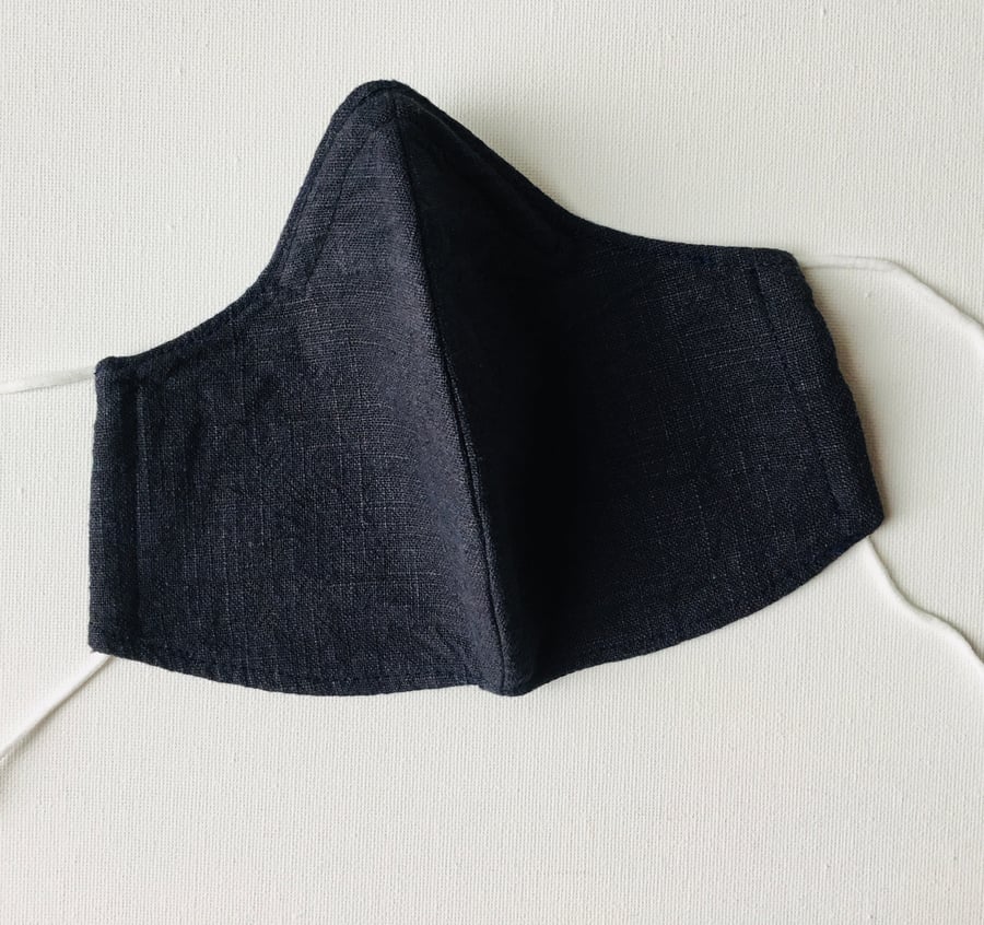  Luxury Linen and Silk Lined Face Covering