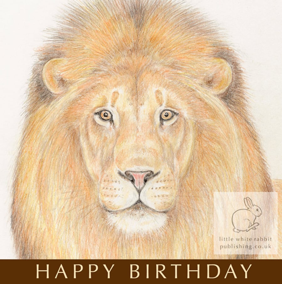 Lion - Birthday Card