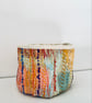 Colourful textile storage basket or pot plant holder - Image 2