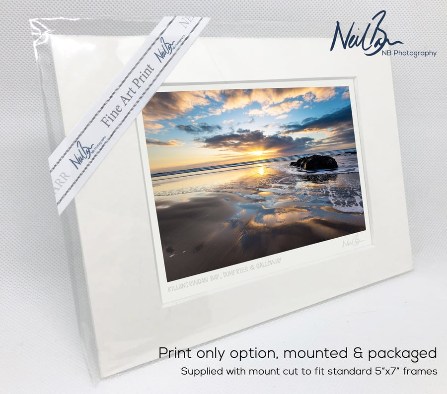 Killantringan Bay, Dumfries and Galloway, Scotland - A6 (7" x 5") Unframed Print