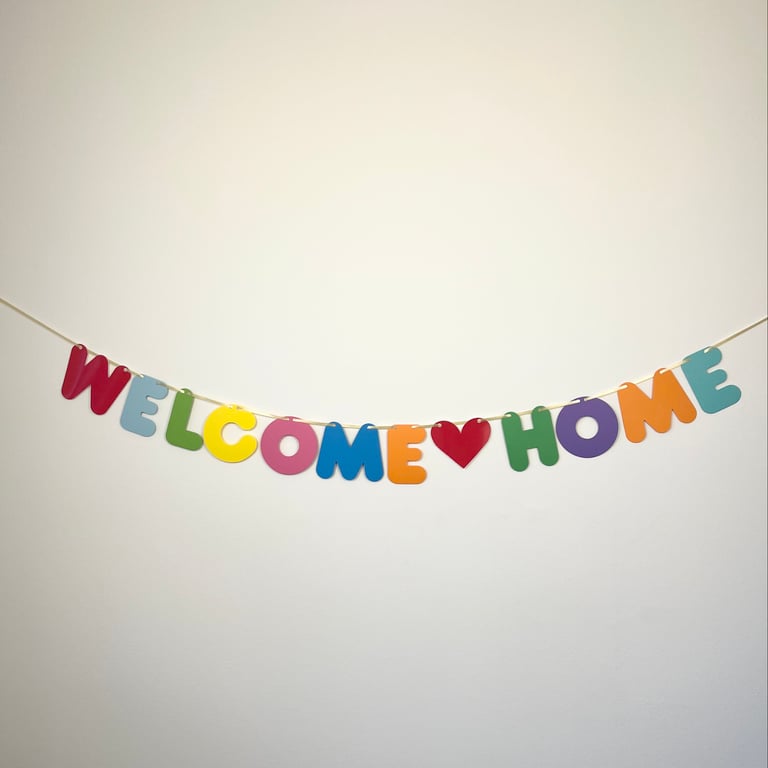 Welcome Home Banner Homecoming Party Bunting