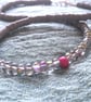 Grey and pink neckace - Image 1