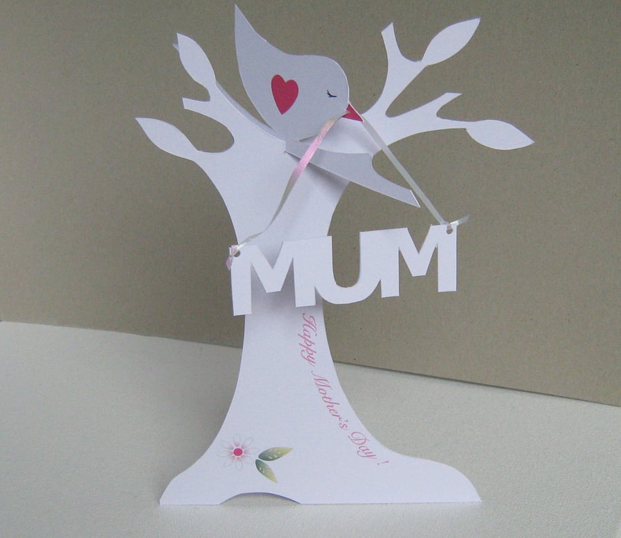 Personailsed 3.D Mother's Day or Birthday Card .