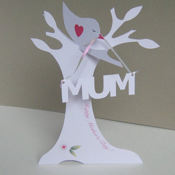 Personailsed 3.D Mother's Day or Birthday Card .