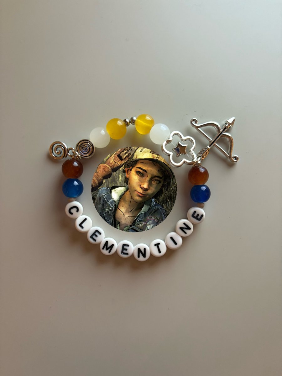 Clementine The Walking Dead Game inspired handmade bracelet