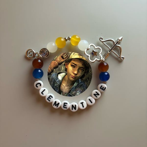 Clementine The Walking Dead Game inspired handmade bracelet