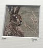 Hare - hand stitched textile - Image 3