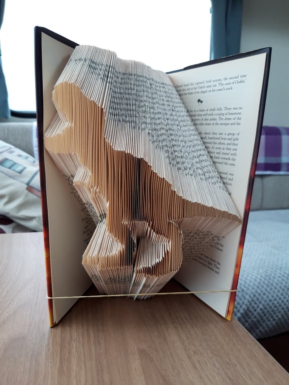 T-Rex Dinosaur MMF Book Folding Pattern - EMAILED PDF PATTERN