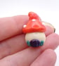 small glass toadstool house - Image 4