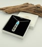 Fused Glass Pendant with Sterling Silver Chain - Image 6