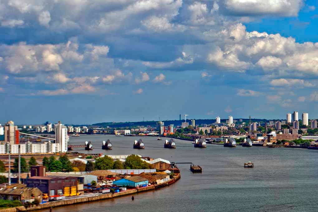 River Thames Flood Barrier Greenwich London Photograph Print
