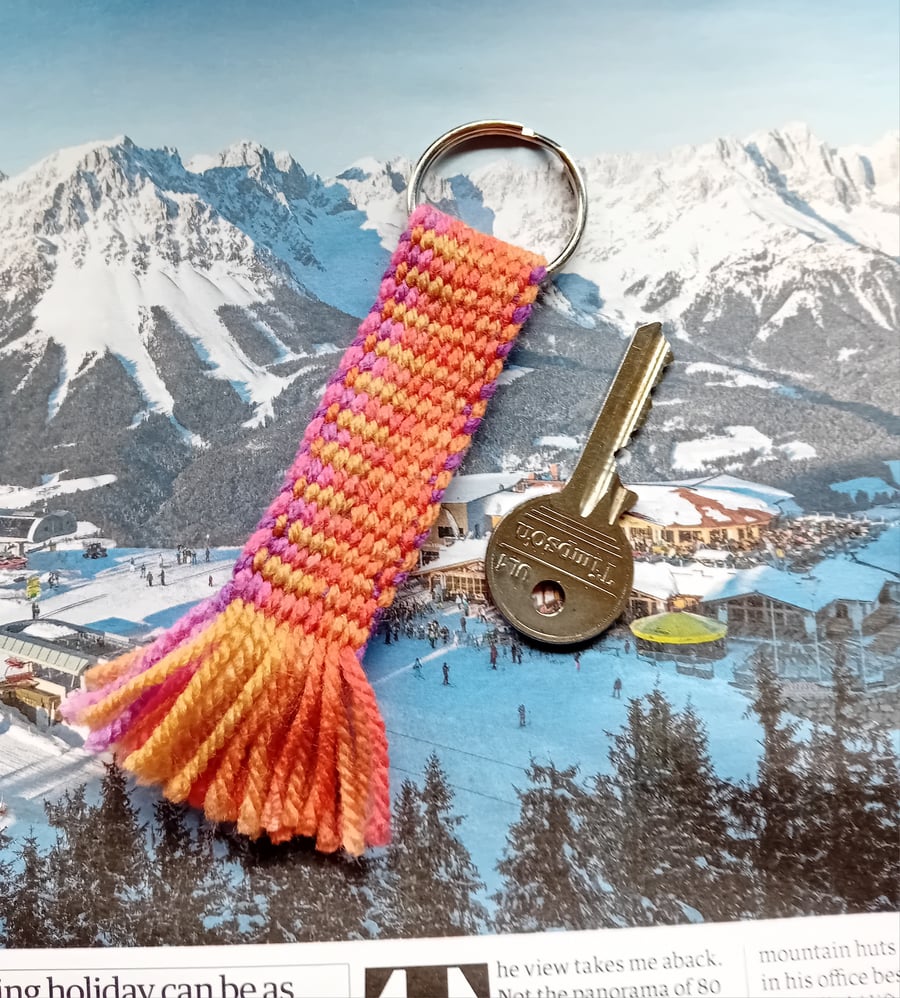 Handwoven keyring