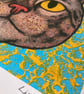 Tabby Cat, 4-colour risograph print - Image 3