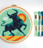 010E - Taurus - Horoscope - Zodiac Series - Cross Stitch Pattern - Image 1