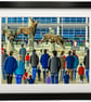 Houston. Framed & Unframed Fine Art Print, American Football, Stadium Gift