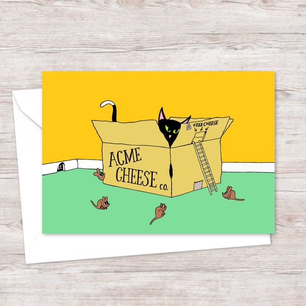 Funny Cat Greeting Card: Ideal as a Cat Lover Birthday Card (103)