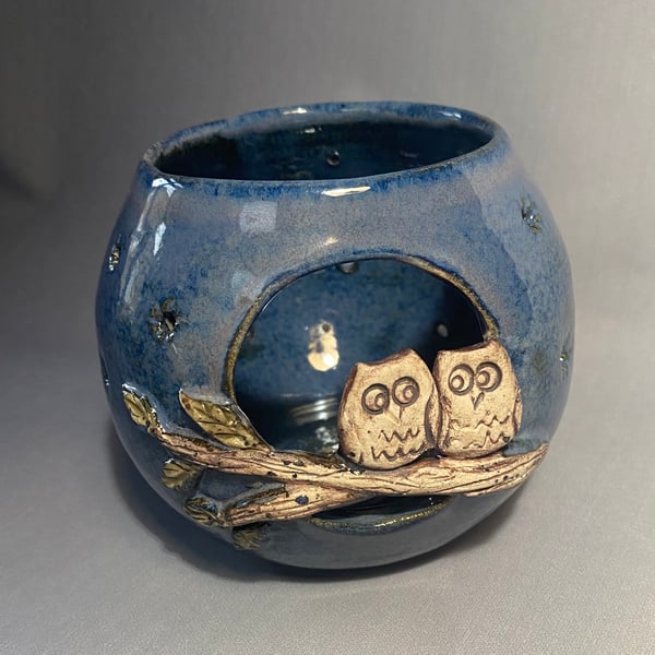 Owl tea light holder