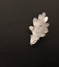 Silver Oak Leaf Lapel Pin