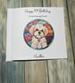 Dog Personalised Card For Her For Him Happy Birthday Dog Card Daughter Mum Nan - Image 2