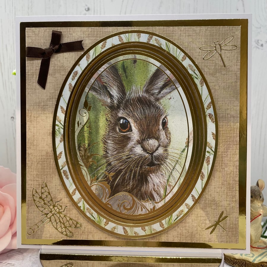 SALE - Hare Greeting Card  C - 38
