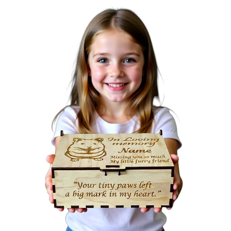 Hamster Burial Box cremation lost pet resting place casket