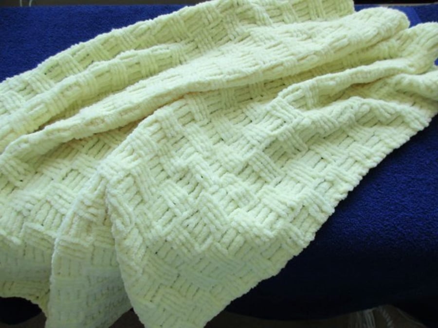 Lemon Textured Baby Blanket