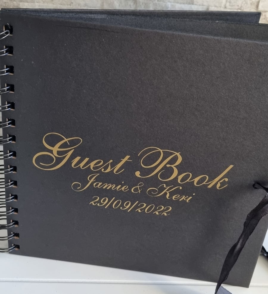 DECAL ONLY-Custom decal sticker for Wedding guest book - wedding day memories - 