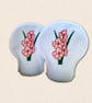Gladiolus Tealight Covers - Embroidered August Birth Flower Decor