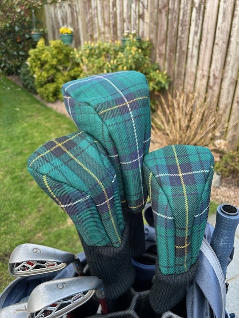 Green Tartan Golf Club Cover - Henderson Modern Tartan