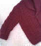 Aran Weight Cardigan with a Shawl Collar for a Baby or Child up to 6 to 7 years - Image 4