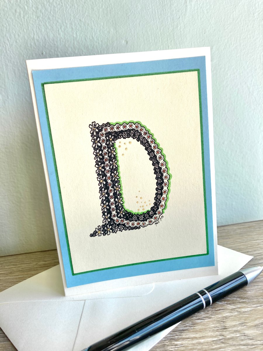 Card - Letter D 