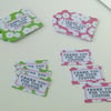 Message Tags and Mini Note,Thank You For Your Custom 30pk