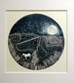 ORIGINAL lino print - 'Kilburn Pegasus'  - Image 1