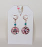 Small Round Resin Earrings - Image 1