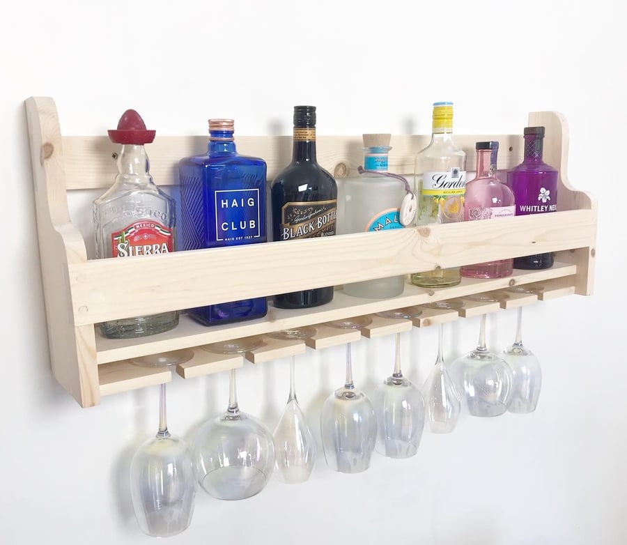 Wall mounted Gin bar Wine rack