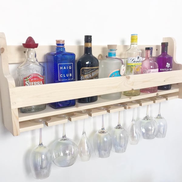 Wall mounted Gin bar Wine rack