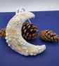 Bead embroidery Crescent moon decoration  - Image 2