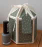 Green Dot design hexagonal gift box, handmade - Image 2