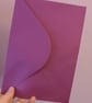 C5 A5 Purple Envelopes For Cardmaking, Wedding. 120gsm Pack Of 6