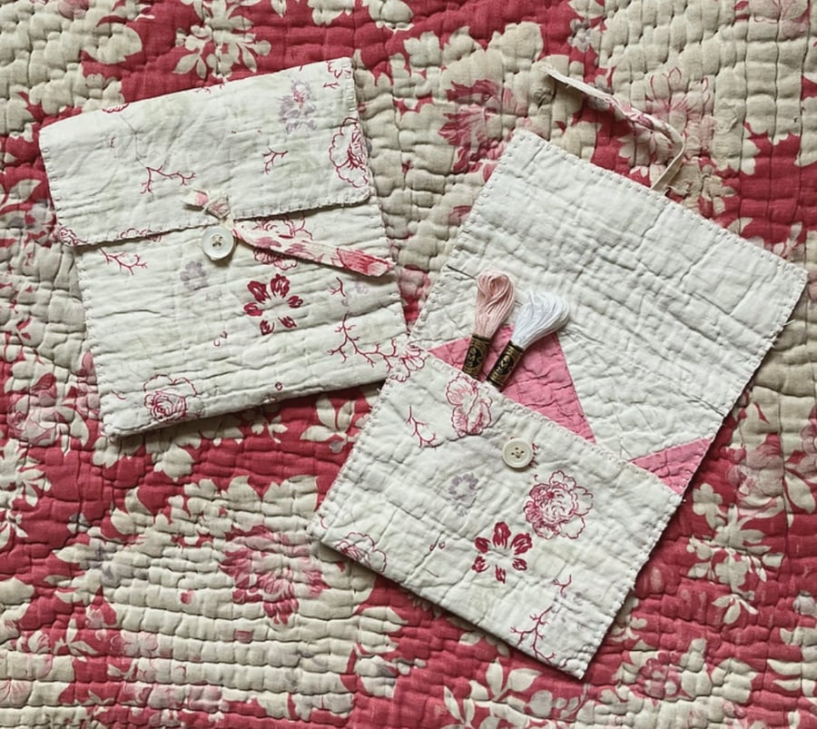 Vintage Quilt Pouch