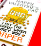 Valentine's Personalised Card, Customised I Hit The Jackpot Love Card - Image 6