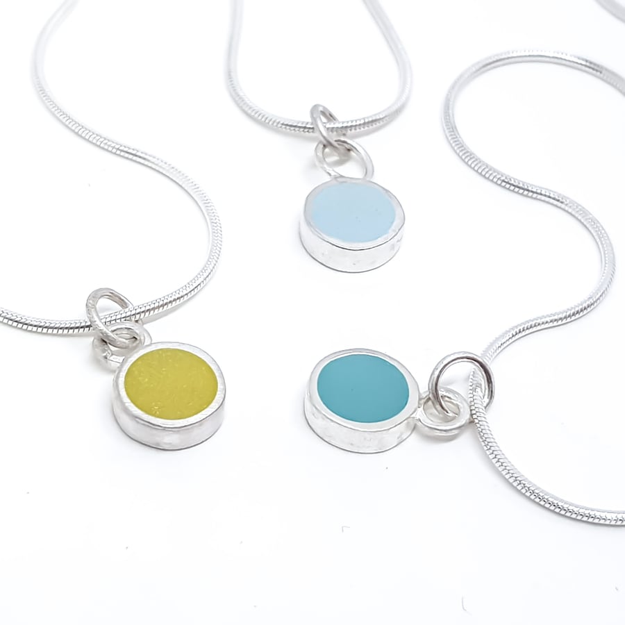 Colour Dot Circle Pendant