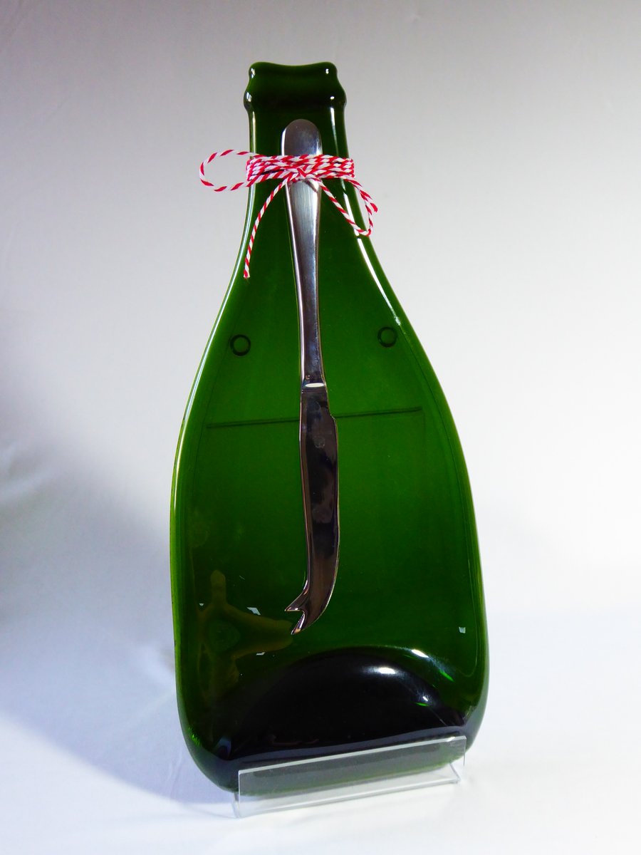 Fused Champagne Bottle Cheeseboard
