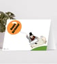 'Welsh lady on sheep with Birthday balloon' card - Image 1