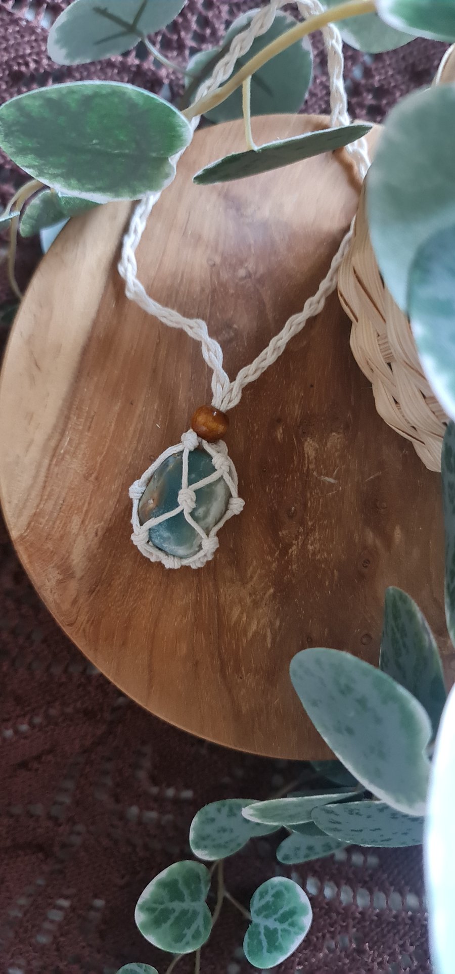 Macrame Crystal Necklace