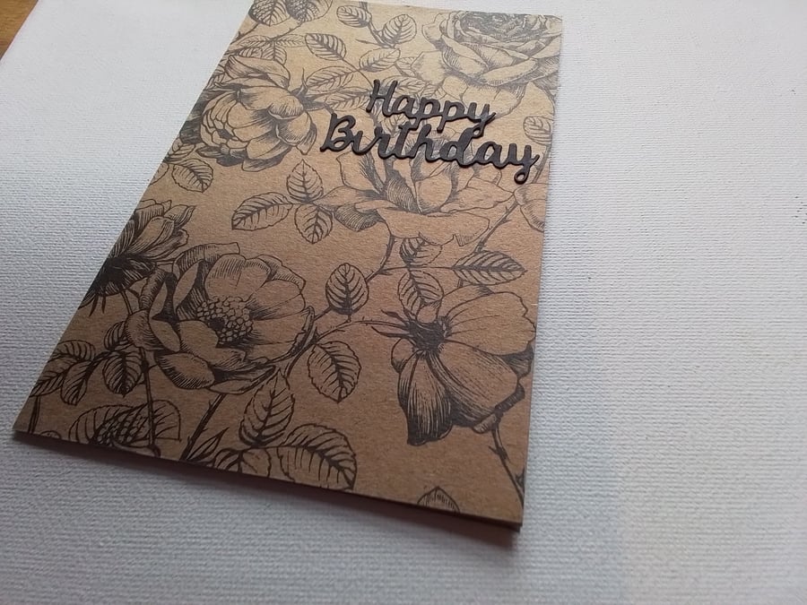 Birthday card and gift tag set. Ref 389
