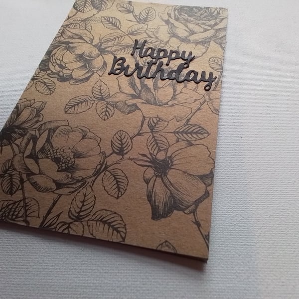 Birthday card and gift tag set. Ref 389